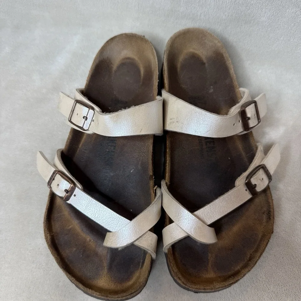 Birkenstock Mayari Pearl‎ Women's Strap Strappy Sandal Size 37 W6